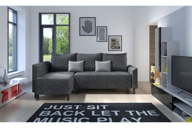 Hjørnesofa Micklas - Grå - Møbler - Sofaer - Sovesofaer - Sovesofa divan