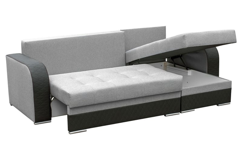 Hjørnesofa Sydney - Beige/Brun - Sovesofa divan