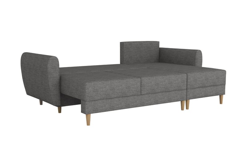 Hjørnesovesofa Hulared - Grå - Sovesofa divan