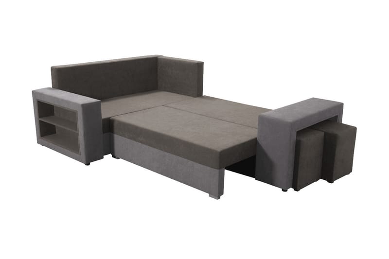 Hjørnesovesofa Milano M - Brun - Møbler - Sofaer - Sovesofaer - Hjørnesovesofa