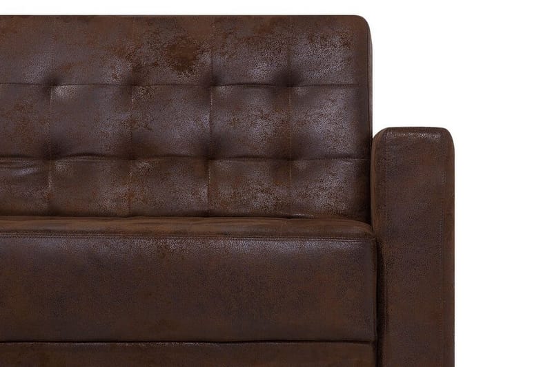 Hjørnesovesofa Westerleigh Large Høyre Kunstlær - Brun - Møbler - Sofaer - Sovesofaer - Sovesofa divan