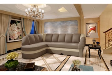 Hung Sovesofa med Divan - Brun - Møbler - Sofaer - Sovesofaer - Sovesofa divan