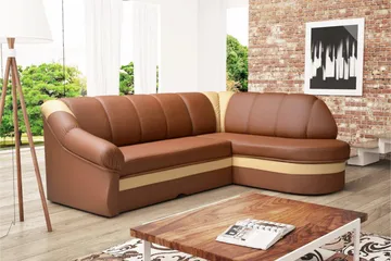 Hung Sovesofa med Divan - Brun - Møbler - Sofaer - Sovesofaer - Sovesofa divan