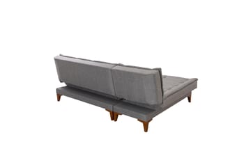 Hunterville 4-seter Venstre L-formet Sovesofa 107x225 cm i Stoff - Grå - Møbler - Sofaer - Sovesofaer - Sovesofa divan