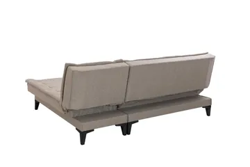 Hunterville 4-seters Høyre L-formet Sovesofa 107x225 cm i Stoff - Beige - Møbler - Sofaer - Sovesofaer - Sovesofa divan