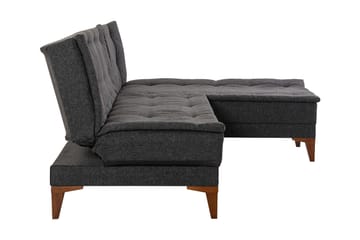 Hunterville Sovesofa m. Divan 4-seters 107x205 - Antrasitt - Møbler - Sofaer - Sovesofaer - Sovesofa divan