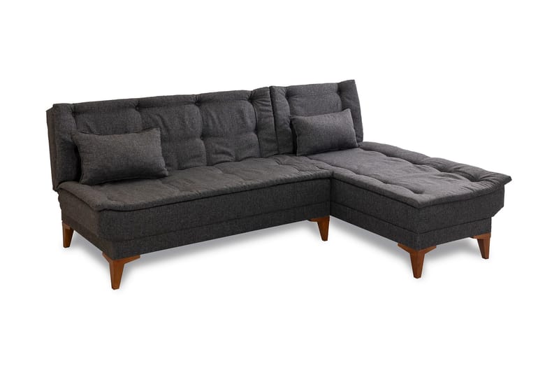 Hunterville Sovesofa m. Divan 4-seters 107x205 - Antrasitt - Møbler - Sofaer - Sovesofaer - Sovesofa divan