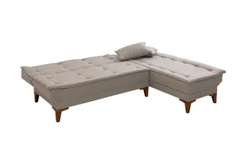 Hunterville Sovesofa m. Divan 4-seters 107x205 - Krem - Møbler - Sofaer - Sovesofaer - Sovesofa divan