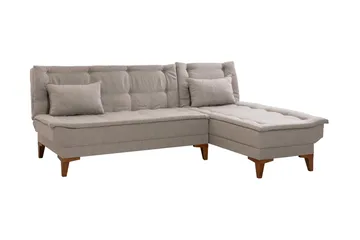 Hunterville Sovesofa m. Divan 4-seters 107x205 - Krem - Møbler - Sofaer - Sovesofaer - Sovesofa divan