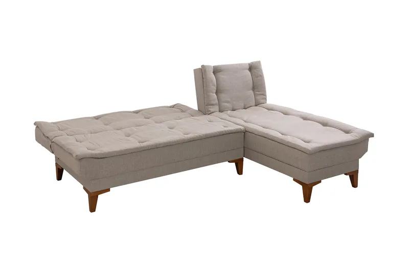 Hunterville Sovesofa m. Divan 4-seters 107x205 - Krem - Møbler - Sofaer - Sovesofaer - Sovesofa divan