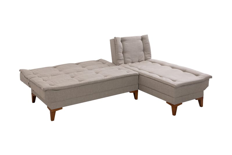 Hunterville Sovesofa m. Divan 4-seters 107x205 - Krem - Møbler - Sofaer - Sovesofaer - Sovesofa divan
