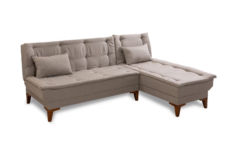 Hunterville Sovesofa m. Divan 4-seters 107x205 - Krem - Møbler - Sofaer - Sovesofaer - Sovesofa divan