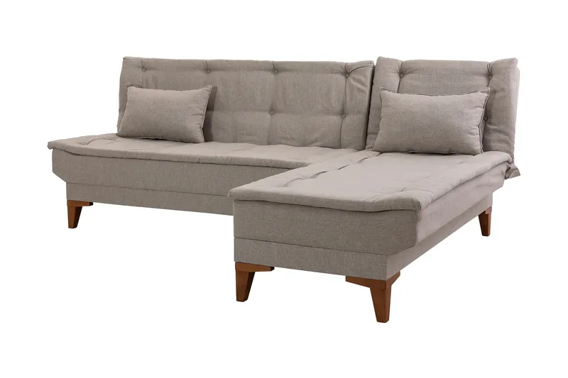 Hunterville Sovesofa m. Divan 4-seters 107x205 - Krem - Møbler - Sofaer - Sovesofaer - Sovesofa divan