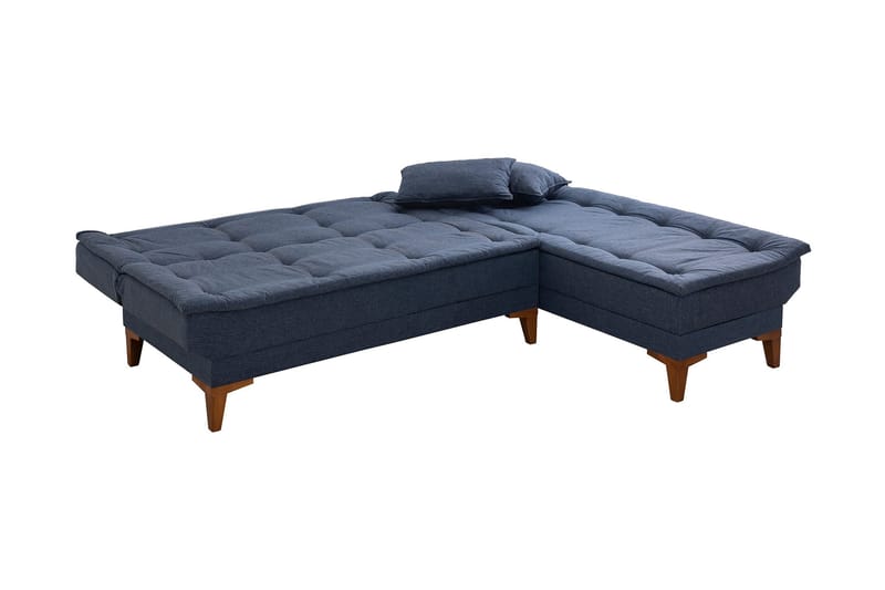 Hunterville Sovesofa m. Divan 4-seters 107x205 - Mørkeblå - Møbler - Sofaer - Sovesofaer - Sovesofa divan