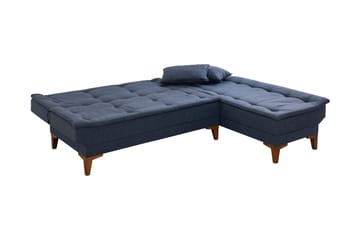 Hunterville Sovesofa m. Divan 4-seters 107x205 - Mørkeblå - Møbler - Sofaer - Sovesofaer - Sovesofa divan