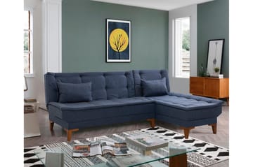 Hunterville Sovesofa m. Divan 4-seters 107x205 - Mørkeblå - Møbler - Sofaer - Sovesofaer - Sovesofa divan