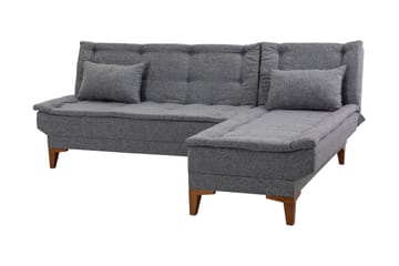 Hunterville Sovesofa m. Divan 4-seters 107x205 - Mørkegrå - Møbler - Sofaer - Sovesofaer - Sovesofa divan