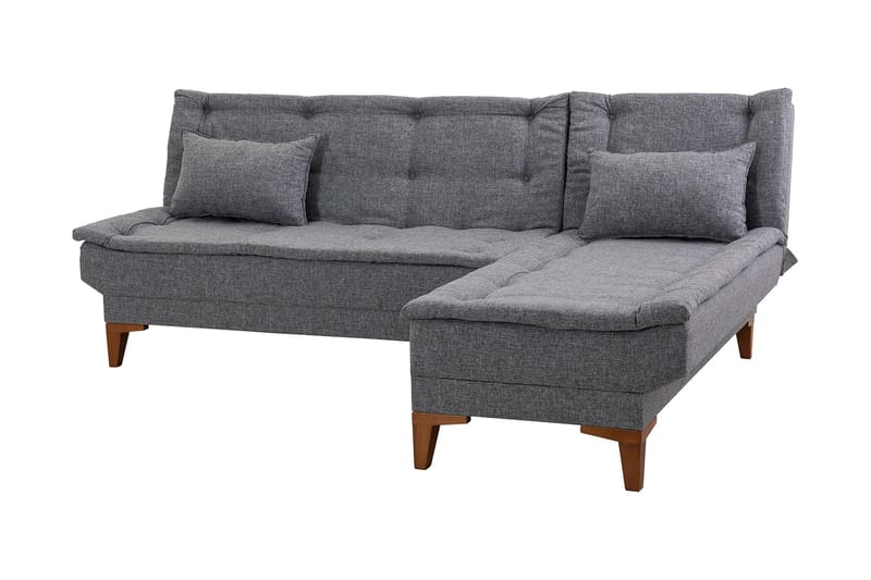 Hunterville Sovesofa m. Divan 4-seters 107x205 - Mørkegrå - Møbler - Sofaer - Sovesofaer - Sovesofa divan
