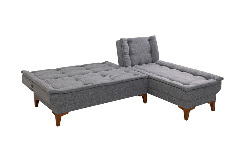 Hunterville Sovesofa m. Divan 4-seters 107x205 - Mørkegrå - Møbler - Sofaer - Sovesofaer - Sovesofa divan