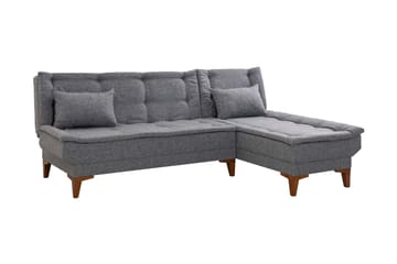 Hunterville Sovesofa m. Divan 4-seters 107x205 - Mørkegrå - Møbler - Sofaer - Sovesofaer - Sovesofa divan