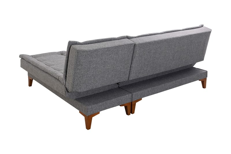 Hunterville Sovesofa m. Divan 4-seters 107x205 - Mørkegrå - Møbler - Sofaer - Sovesofaer - Sovesofa divan