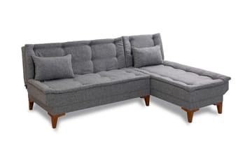 Hunterville Sovesofa m. Divan 4-seters 107x205 - Mørkegrå - Møbler - Sofaer - Sovesofaer - Sovesofa divan