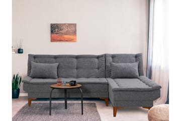 Hunterville Sovesofa m. Divan 4-seters 107x205 - Mørkegrå - Møbler - Sofaer - Sovesofaer - Sovesofa divan
