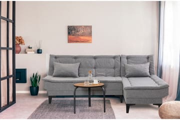 Hunterville Sovesofa med Sjeselong 4-seter - Grå - Møbler - Sofaer - Sovesofaer - Sovesofa divan