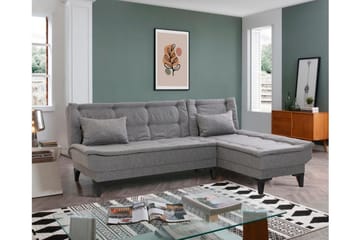 Hunterville Sovesofa med Sjeselong 4-seter - Grå - Møbler - Sofaer - Sovesofaer - Sovesofa divan