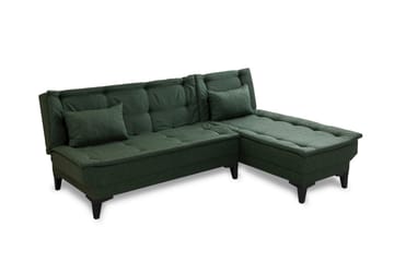 Hunterville Sovesofa med Sjeselong 4-seter - Grønn - Møbler - Sofaer - Sovesofaer - Sovesofa divan