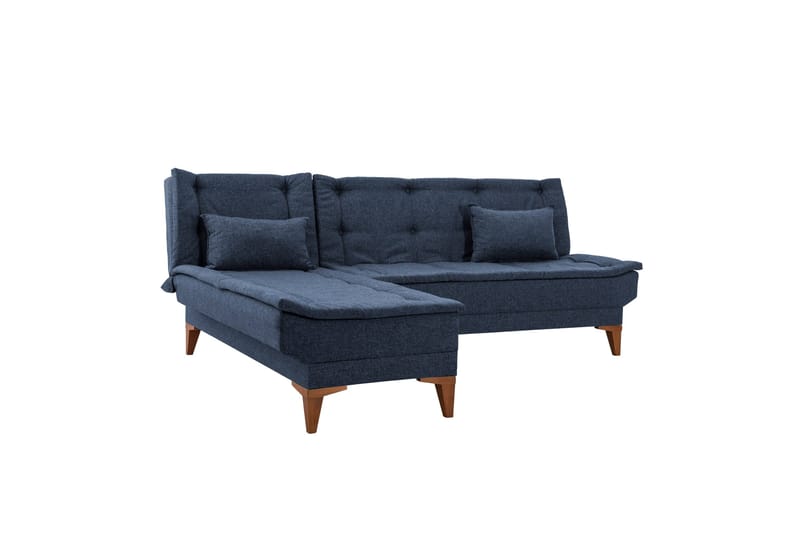 Hunterville Sovesofa med Sjeselong 4-seter - Mørkeblå - Møbler - Sofaer - Sovesofaer - Sovesofa divan