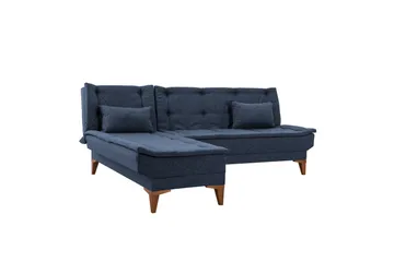 Hunterville Sovesofa med Sjeselong 4-seter - Mørkeblå - Møbler - Sofaer - Sovesofaer - Sovesofa divan