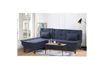 Hunterville Sovesofa med Sjeselong 4-seter - Mørkeblå - Møbler - Sofaer - Sovesofaer - Sovesofa divan