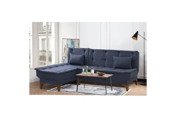 Hunterville Sovesofa med Sjeselong 4-seter - Mørkeblå - Møbler - Sofaer - Sovesofaer - Sovesofa divan