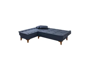 Hunterville Sovesofa med Sjeselong 4-seter - Mørkeblå - Møbler - Sofaer - Sovesofaer - Sovesofa divan