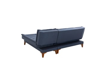 Hunterville Sovesofa med Sjeselong 4-seter - Mørkeblå - Møbler - Sofaer - Sovesofaer - Sovesofa divan