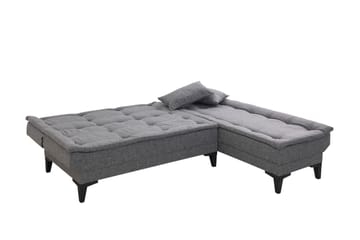 Hunterville Sovesofa med Sjeselong 4-seter - Mørkegrå - Møbler - Sofaer - Sovesofaer - Sovesofa divan