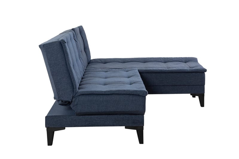 Hunterville Sovesofa med Sjeselong 4-seter - Marineblå - Møbler - Sofaer - Sovesofaer - Sovesofa divan