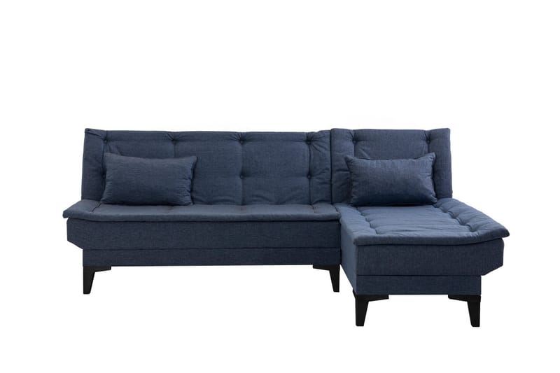 Hunterville Sovesofa med Sjeselong 4-seter - Marineblå - Møbler - Sofaer - Sovesofaer - Sovesofa divan