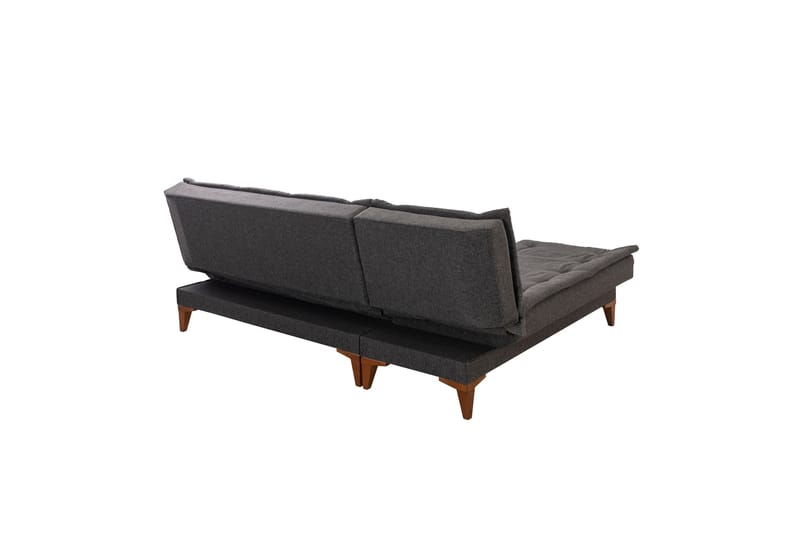 Hunterville Venstre L-formet Sovesofa 107x225 cm i Stoff - Antrasitt - Møbler - Sofaer - Sovesofaer - Sovesofa divan
