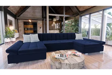 Kallarp Hjørnesofa - Mörkblå - Møbler - Sofaer - Sovesofaer - Sovesofa divan