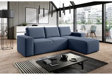 Kamli Sovesofa m. Divan med Oppbevaring - Blå - Møbler - Sofaer - Sovesofaer - Sovesofa divan