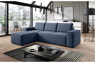 Kamli Sovesofa m. Divan med Oppbevaring - Blå - Møbler - Sofaer - Sovesofaer - Sovesofa divan