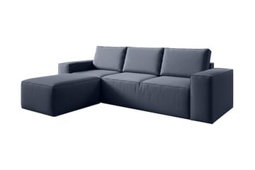 Kamli Sovesofa m. Divan med Oppbevaring - Blå - Møbler - Sofaer - Sovesofaer - Sovesofa divan