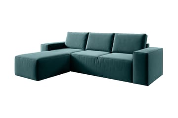 Kamli Sovesofa m. Divan med Oppbevaring - Blå - Møbler - Sofaer - Sovesofaer - Sovesofa divan