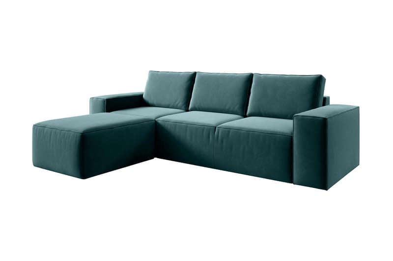 Kamli Sovesofa m. Divan med Oppbevaring - Blå - Møbler - Sofaer - Sovesofaer - Sovesofa divan