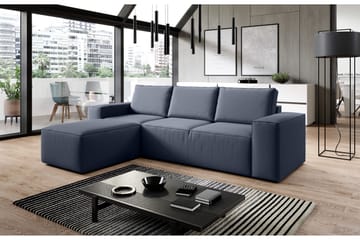 Kamli Sovesofa m. Divan med Oppbevaring - Blå - Møbler - Sofaer - Sovesofaer - Sovesofa divan