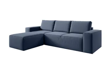 Kamli Sovesofa m. Divan med Oppbevaring - Blå - Møbler - Sofaer - Sovesofaer - Sovesofa divan