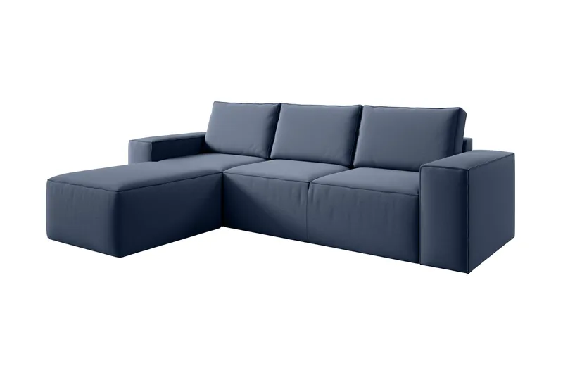 Kamli Sovesofa m. Divan med Oppbevaring - Blå - Møbler - Sofaer - Sovesofaer - Sovesofa divan