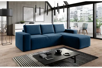 Kamli Sovesofa m. Divan med Oppbevaring - Blå - Møbler - Sofaer - Sovesofaer - Sovesofa divan